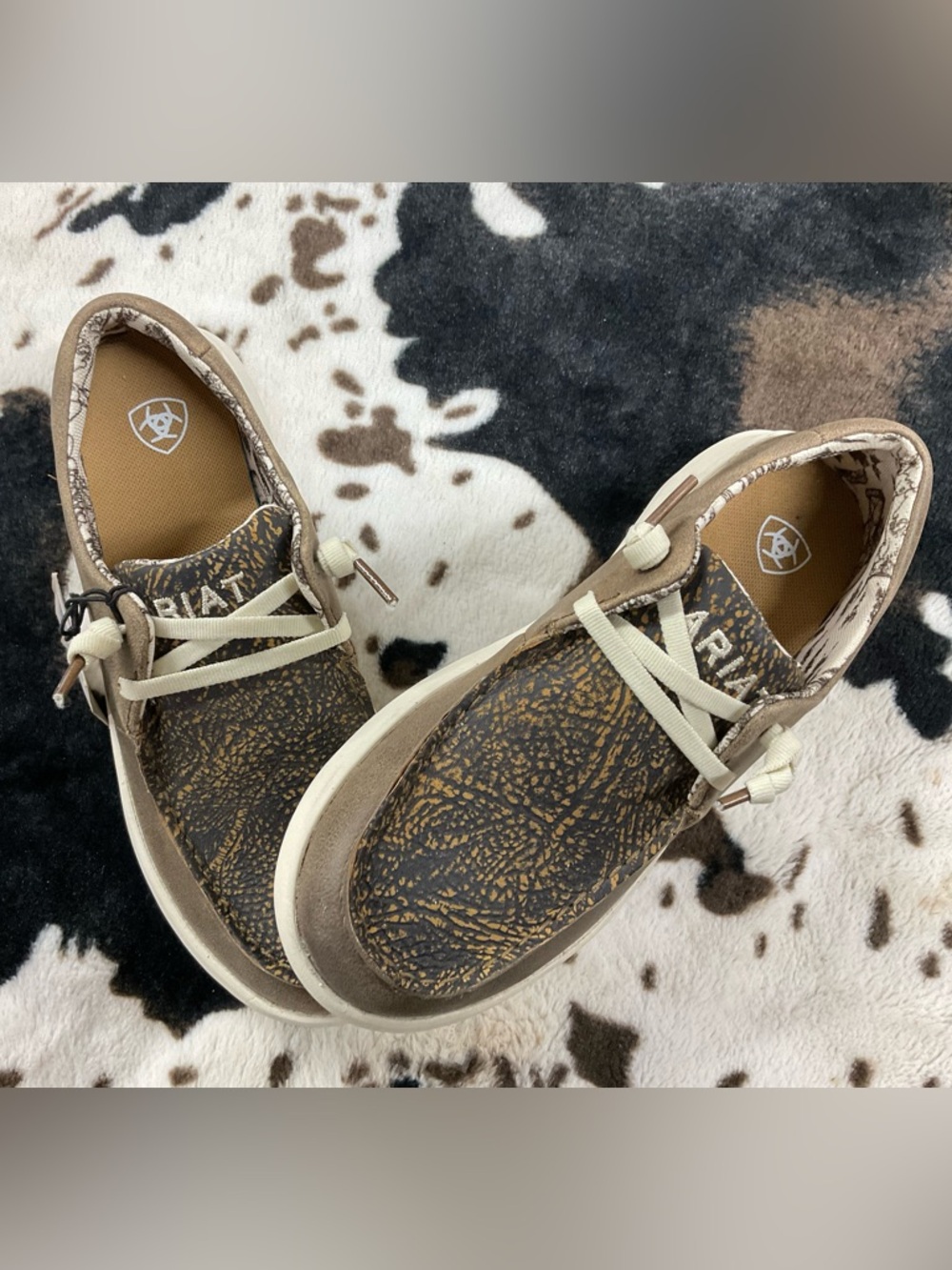 Ariat Brown and Tan Casual Slip-On Shoes